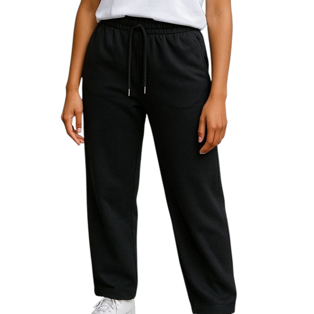 Victoria's Secret PINK Black Wide-Leg Sweatpants
